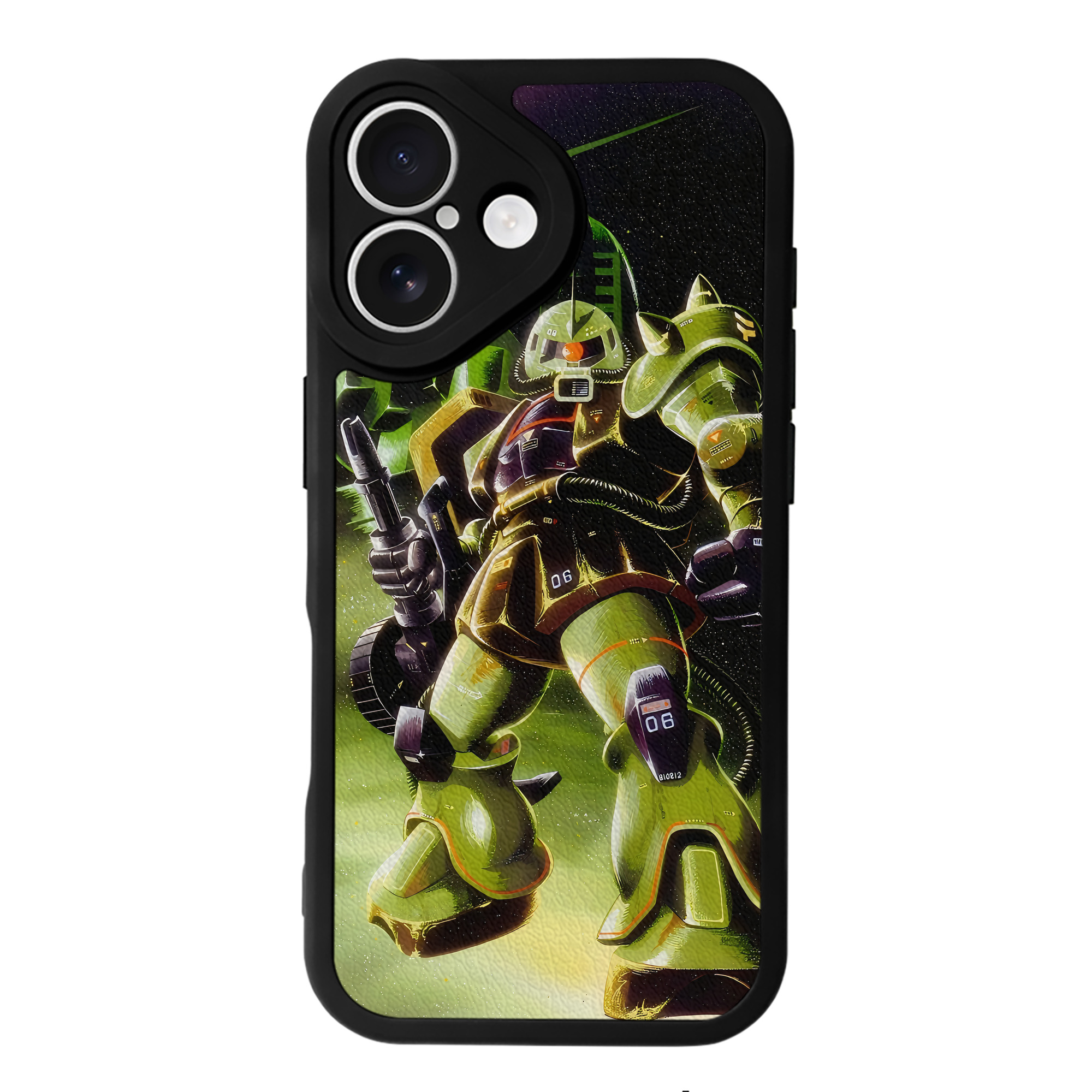 （画像用） 機動戦士ガンダム Mobile Suit Gundam 【iPhone 16シリーズ対応】シリコンスマホケース（レザー調） 材質：シリコン